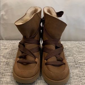Ugg tie booties. Never worn